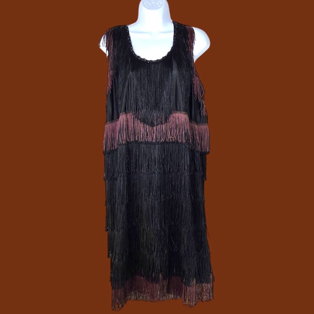 California Costume Roaring 20's Gatsby Art Deco Flapper Party Halloween Costume - Picture 3 of 10
